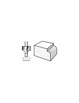Fresa (HSS) 9,5 mm
