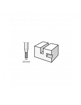 Fresa de alta velocidad 2,0 mm