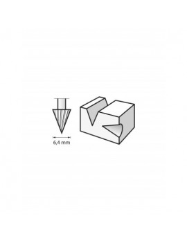 Fresa de alta velocidad 6,4 mm